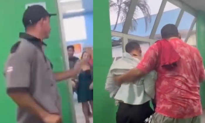 Barraco no SPA do Galiléia: paciente e vigilante saem no soco; veja vídeo