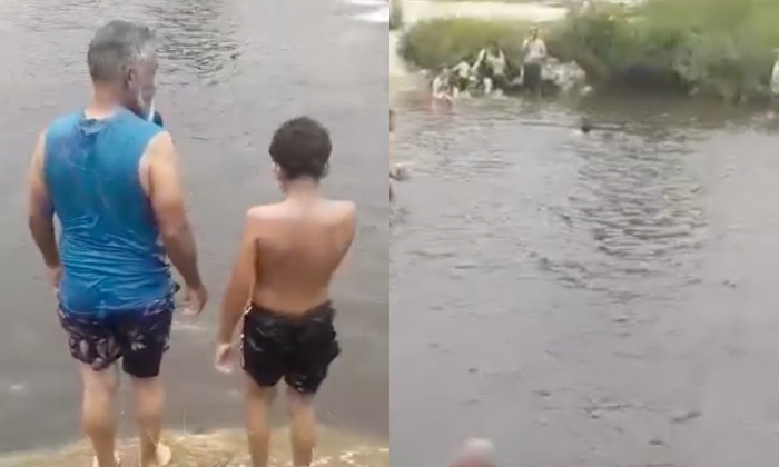 O último mergulho: veja momento que homem m0rre na frente da família, em cachoeira famosa