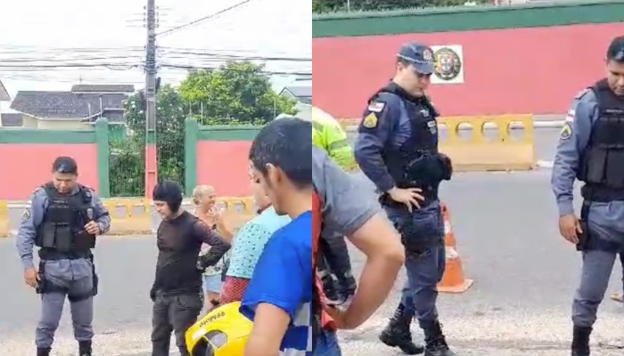 “Pega tua merenda!”: bandido leva surr4 federal após assaltar trabalhador em Manaus; veja vídeos