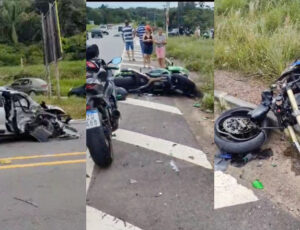 URGENTE: Motoqueiro m0rre após grave acidente na estrada de Manacapuru; veja vídeo