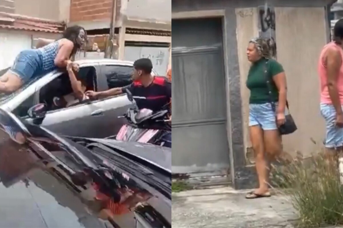 Barraco: corna braba surta ao flagrar marido saindo do motel com ‘loirinha turbinada’; veja vídeo
