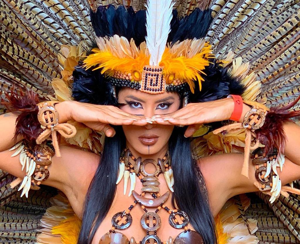 Isabelle Nogueira, cunhã-poranga do Garantido, é um dos nomes anunciados para concorrer ao BBB 24