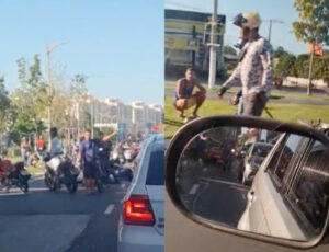 URGENTE: Gravíssimo ac1dente de moto deixa mulher ens4nguentada na avenida Max Teixeira