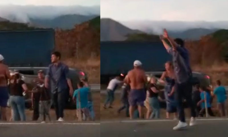 Tragédia: jovem tenta pedir ajuda em estrada movimentada e o pior acontece; veja vídeo