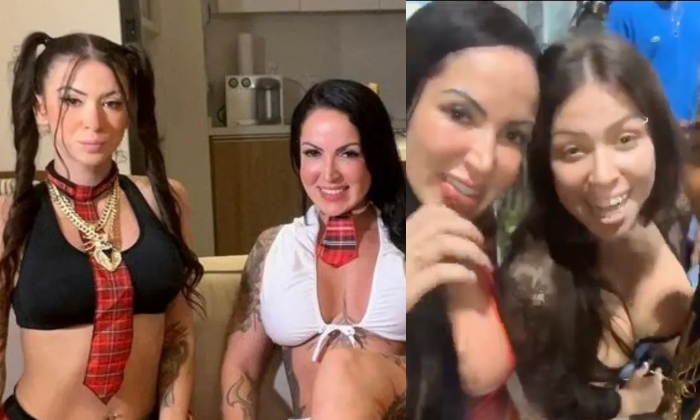 “Mãe e filha”: Elisa Sanches e Mc Pipokinha se encontram e curtem noitada no RJ; veja vídeo