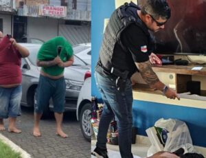 "Traficantes perigosos": vulgo ‘Gordão’, ‘Sabão’ e ‘Gama’ são presos no bairro Colônia Terra Nova; veja vídeo