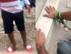 URGENTE: veja momento que traficante da Compensa decepa dedos de ladrão em Manaus; cenas fortes