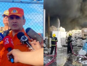 Bombeiros conseguem controlar incêndio em empresa do Distrito Industrial; veja vídeo