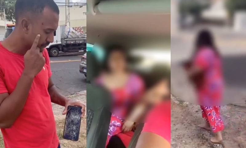 Motorista de aplicativo é m0rdido por passageira após se negar a ligar o ar-condicionado; veja vídeo