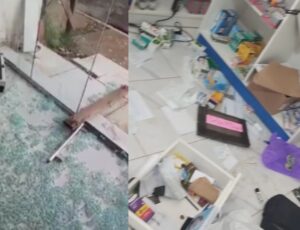 'Bandidagem sem limites': criminosos saqueiam farmácia em Novo Airão; veja vídeo