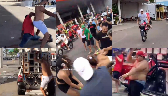 “Rolezinho dos infernos”: blindadas e desempregados transformam posto do Planalto em novo point de baixaria; veja vídeo