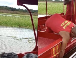 Cenas F0rtes: c0rpo esquartej4do é retirado do Lago do Puraquequara; veja vídeo