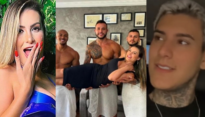 Polêmico vídeo de Andressa Urach sendo ‘dev0r4da’ por 3 homens foi gravado pelo próprio filho dela; veja