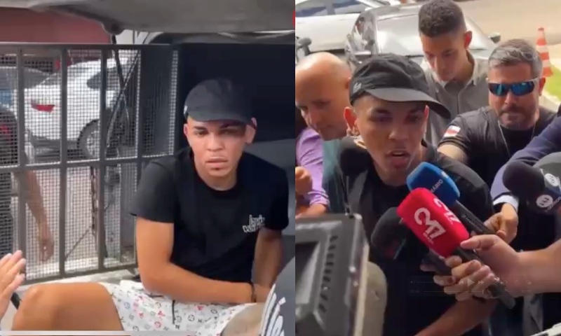 URGENTE: Lucas Picolé chega na delegacia e desabafa após ser preso novamente; veja vídeo