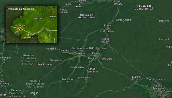 Novo Terremoto é sentido na divisa do Amazonas