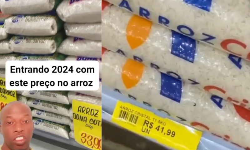 Preço do Arroz sobe no Brasil e já é vendido tão caro quanto na época da pandemia; veja vídeo