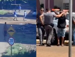 'Samurais modernos': vizinhos brig4m usando f0ice e enxad4 no meio da rua; veja vídeo