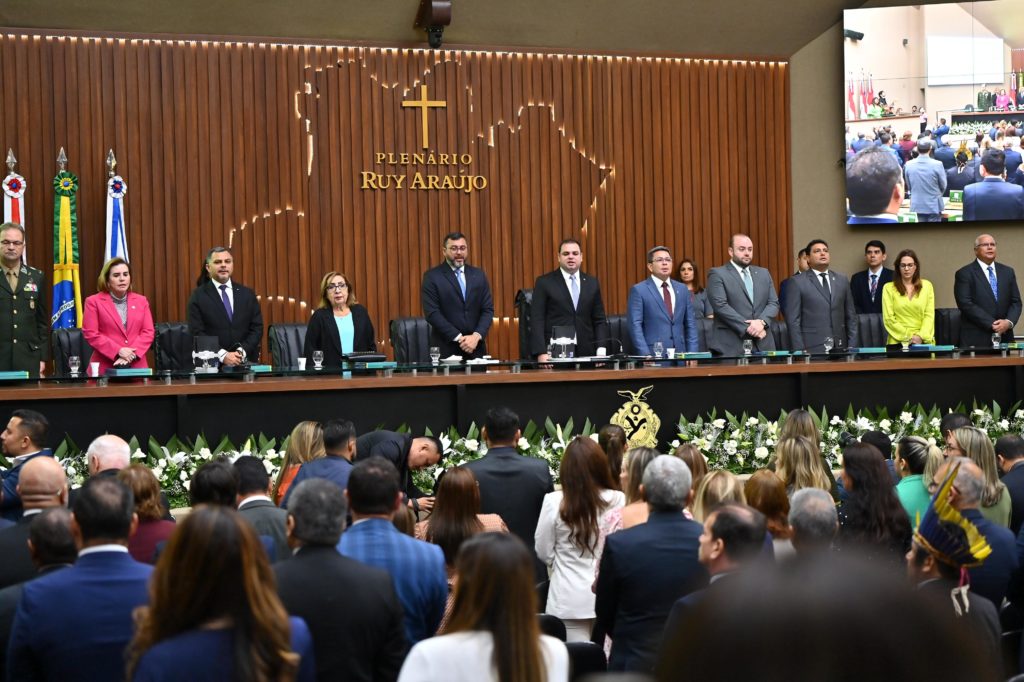 Presidente e corregedor do TCE-AM participam de abertura dos trabalhos legislativos na Aleam
