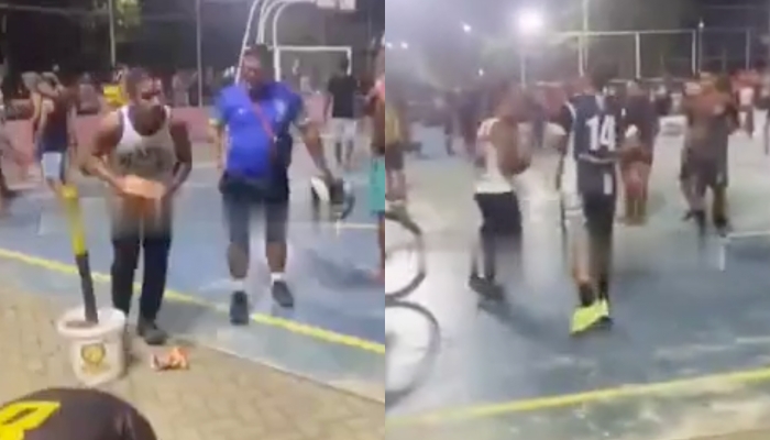 Futebol entre amigos termina com homem levando f4cadas e tijol4das na cabeça; cenas f0rtes