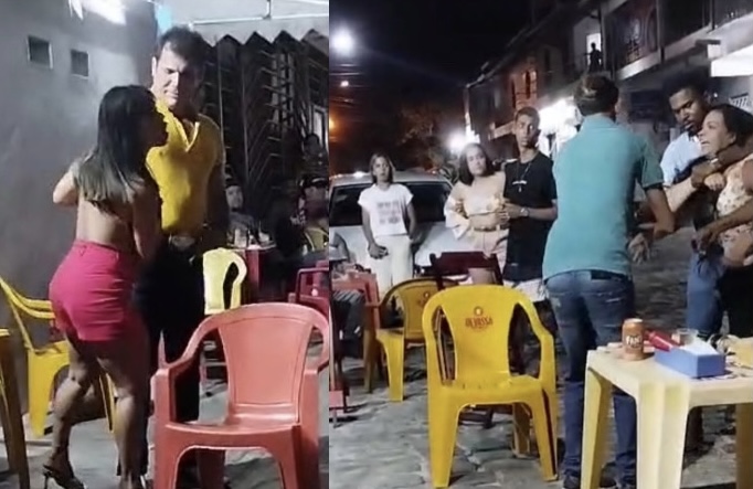 ‘Devia tá era na igreja!’: novinha debocha de mulher traída após ser flagrada com homem casado; veja