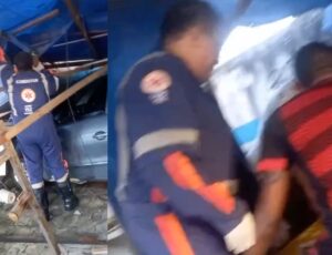 Motorista embriagado invade parada de ônibus e atropel4 idos0 no bairro Cidade Nova; veja vídeo