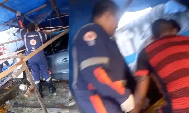 Motorista embriagado invade parada de ônibus e atropel4 idos0 no bairro Cidade Nova; veja vídeo
