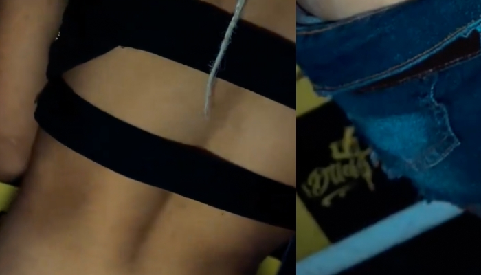 Novinha tatua ‘calma calabreso’ no cóccix e comenta: “É bom lembrar que precisa ir com calma atrás”; veja vídeo