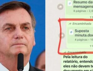 Defesa diz que Bolsonaro apenas imprimiu cópia de minuta citada em investigação da PF