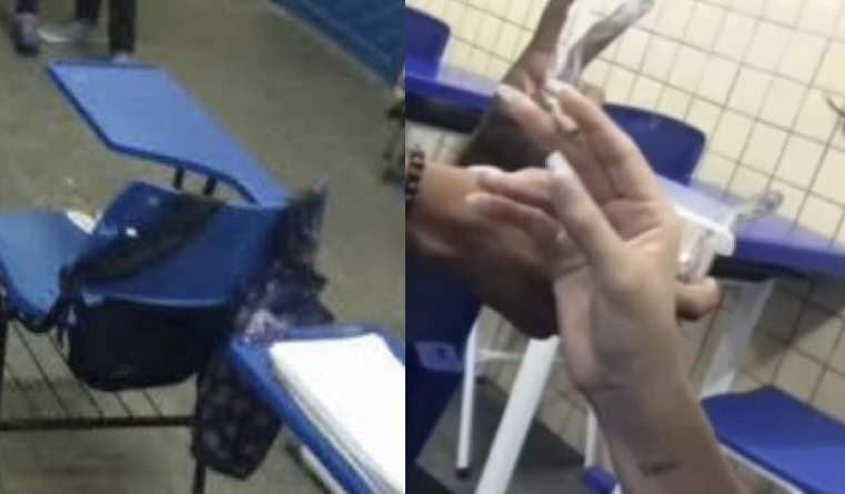 GRAVE: adolescentes postam vídeo fumand0 mac0nh4 durante aula na Cidade Nova; veja