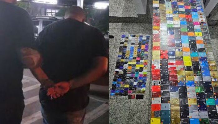 “Golpe da maquininha”: homem é pres0 com mais de 450 cartões bancários