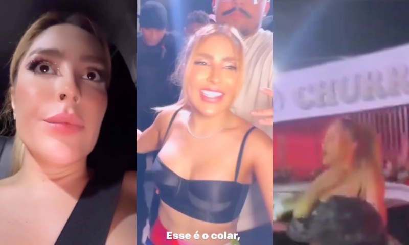 Manu Bahtidão tem colar de R$ 100 mil roubado por marginal durante o Carnaval; veja vídeo