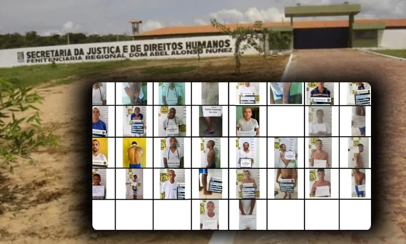 Fuga em massa: 17 presos conseguem fugir de Penitenciária no Piauí