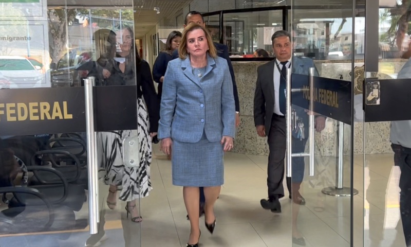 Yara Lins presta depoimento na Polícia Federal sobre agressões sofridas por Ary Moutinho; veja vídeo