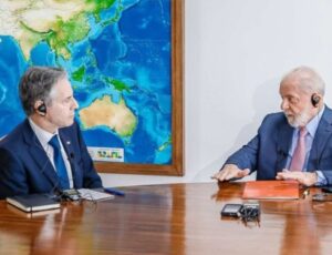 Secretário de Estado dos EUA, Antony Blinken diz a Lula que não há genocídio em Gaza
