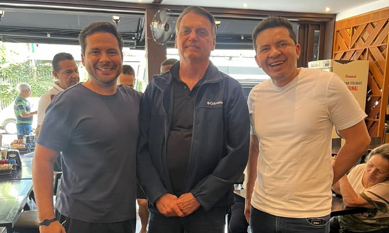 Capitão Alberto Neto e delegado Péricles se encontram com Bolsonaro em São Paulo; veja videos