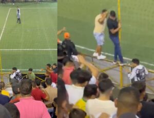 "Bons de brig4": torcedores param um batalhão de seguranças no soc0; veja vídeos