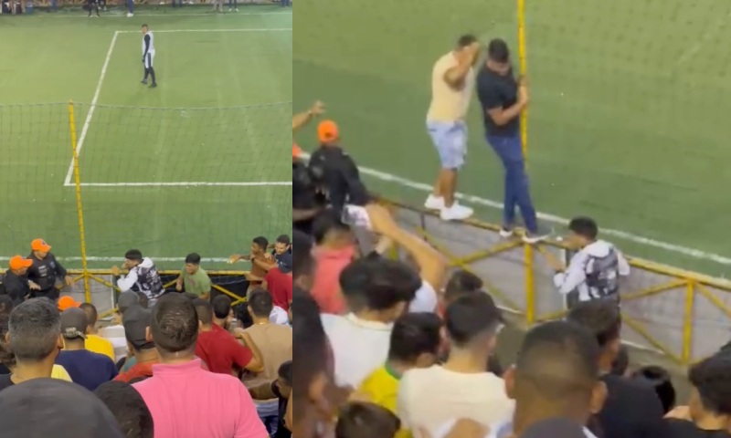 “Bons de brig4”: torcedores param um batalhão de seguranças no soc0; veja vídeos