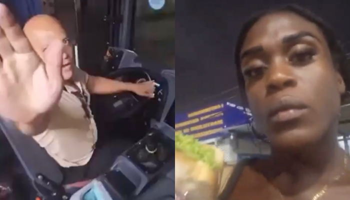 Caiu de b0c4, se delici0u e não quis pagar: morena faz escândalo com motorista de ônibus caloteiro; veja vídeo