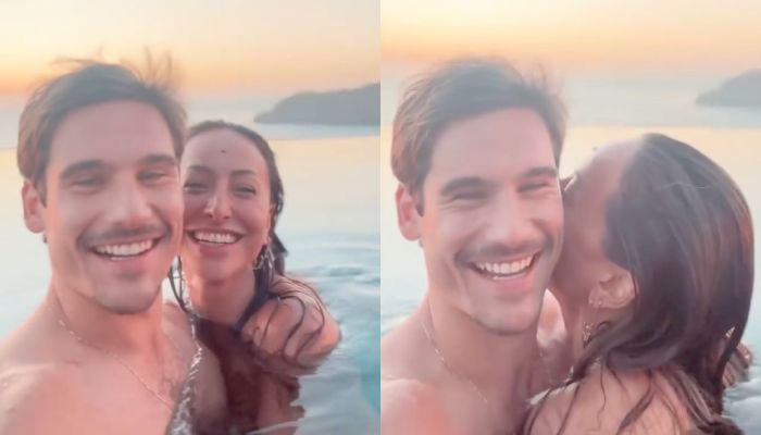 Assumidos: Sabrina Sato aparece ao lado de Nicolas Prattes em praia paradisíaca; veja vídeo