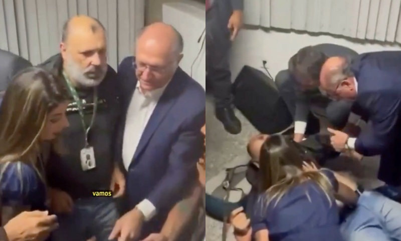 Jornalista tem mal súbito e é socorrido por Geraldo Alckmin durante coletiva em Manaus; veja vídeo