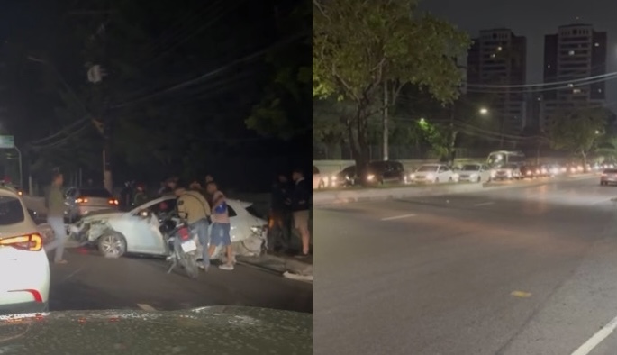 Pós festa fat4l: grave acidente para o trânsito na ‘curva da m0rte’ da Av. Efigênio Salles; veja vídeos