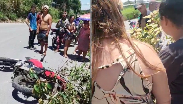 URGENTE: homem m0rre em acidente de moto na estrada do Puraquequara; CENAS F0RTES