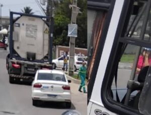 URGENTE: mulher é brut4lmente esmag4da por caminhão na avenida Torquato Tapajós; CENAS F0RTES
