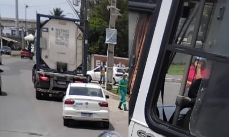 URGENTE: jovem de 23 anos é brut4lmente esmag4da por caminhão na avenida Torquato Tapajós; veja vídeo