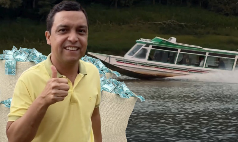 Prefeito de Nova Olinda do Norte quer gastar quase R$ 1 milhão com passagens de Barco