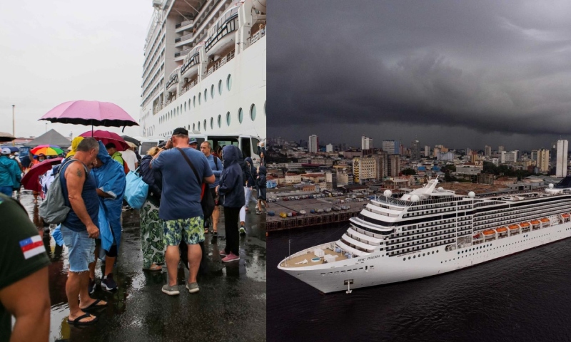 Cruzeiro MSC Poesia chega em Manaus com 3 mil turistas a bordo