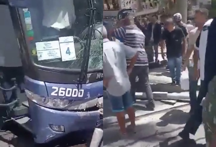 TRAGÉDIA: ônibus desgovernado atropel4 pedestres após motorista infartar no volante; imagens f0rtes