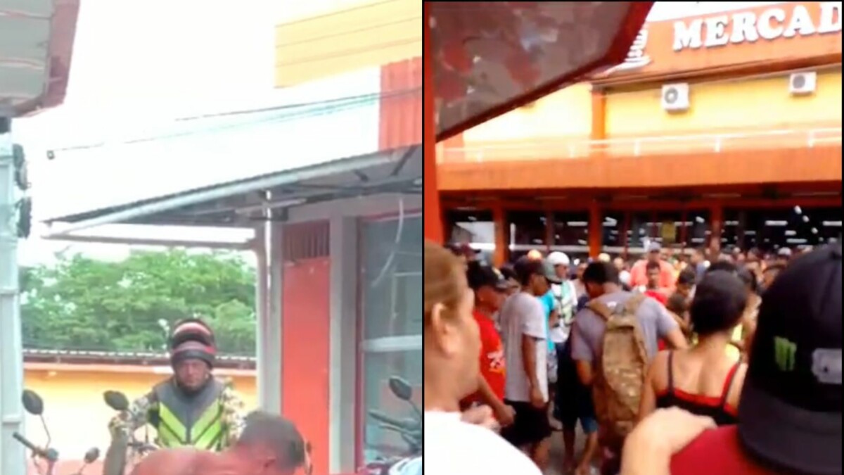 Confusão em Manacapuru: policial é agr3dido, revida e homem acaba levando t1ro no t3stícul0; veja vídeos