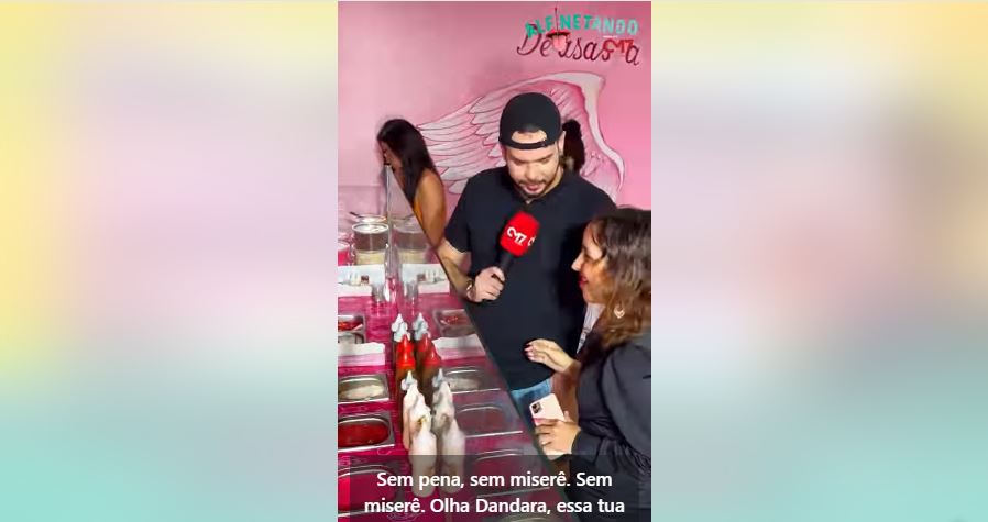 Dandara Pantoja delira ao cair de boca na crepiroca do La Pirocaria