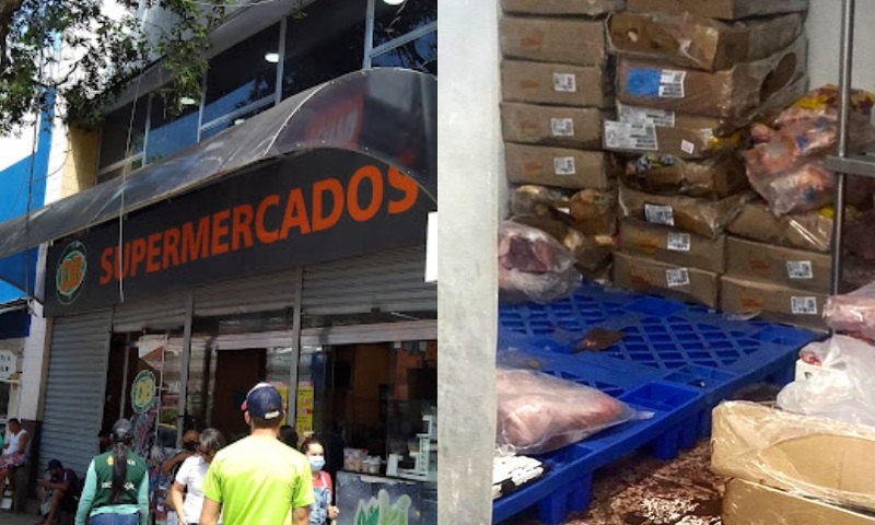 PODRIDÃO: 1,6 toneladas de carne estragada são encontradas no Supermercado DB do Centro; veja
